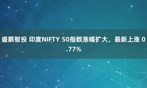 盛鹏智投 印度NIFTY 50指数涨幅扩大，最新上涨 0.77%