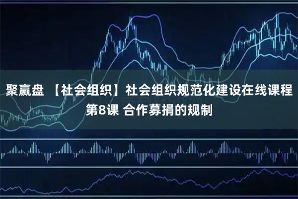 聚赢盘 【社会组织】社会组织规范化建设在线课程第8课 合作募捐的规制