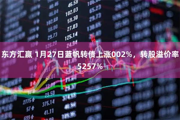 东方汇赢 1月27日蓝帆转债上涨002%，转股溢价率5257%